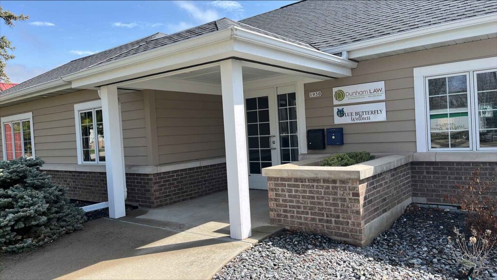 The office of Dunham Law LLC based in Oshkosh, Wisconsin.